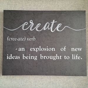 Create Definition Wall/tabletop Decor/Art